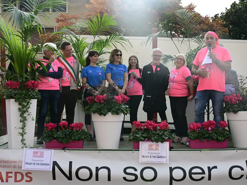 La marcia in rosa ad Aviano