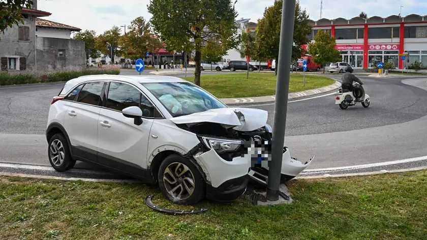 L'auto coinvolta nell'incidente