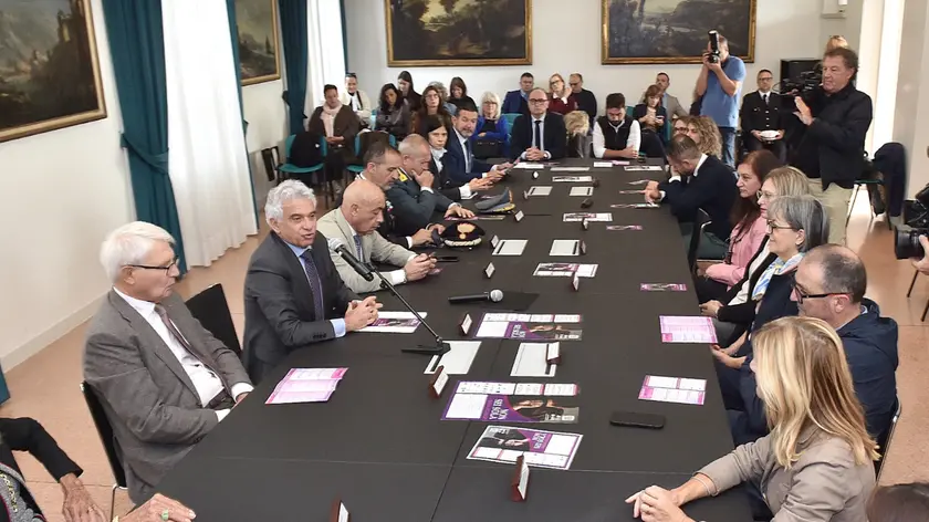 Alcuni dei partecipanti alla conferenza stampa di presentazione del nuovo vademecum (foto Petrussi)