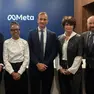 Brett Prescott, Maxine Williams, Massimiliano Fedriga, Alessia Rosolene e Giuseppe Pastorelli