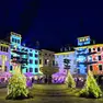 Piazza San Giacomo illuminata lo scorso anno dalle luci di Natale