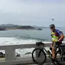 Maurizio Arban in bicicletta lungo il Cammino