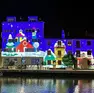 Il porto di Grado illuminato con le installazioni di videomapping a tema natalizio