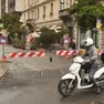 La chiusura di via Roma per il set pubblicitario (Petrussi)