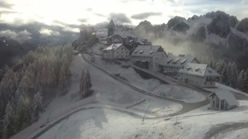 Il Lussari con la prima neve