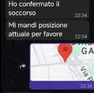Lo scambio di messaggi tra il malcapitato e il centralinista