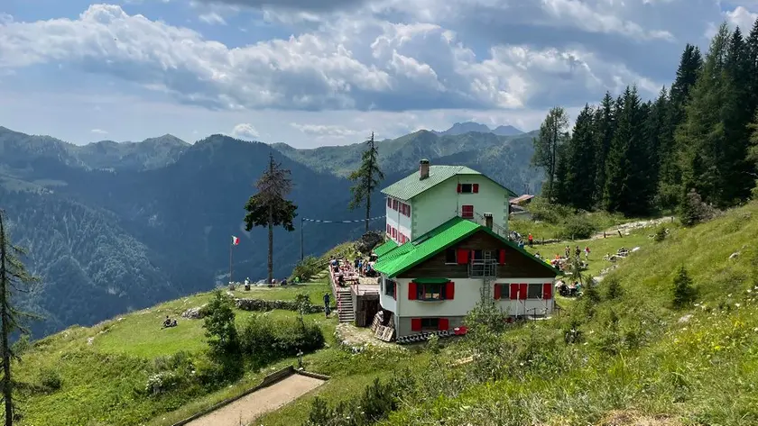 Il rifugio De Gasperi