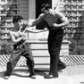 Charlie Chaplin con Primo Carnera