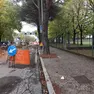 I lavori in corso in viale Cadore