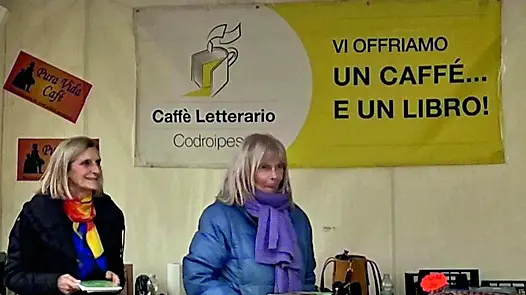 Il gazebo del Caffè letterario codroipese allestito a San Simone