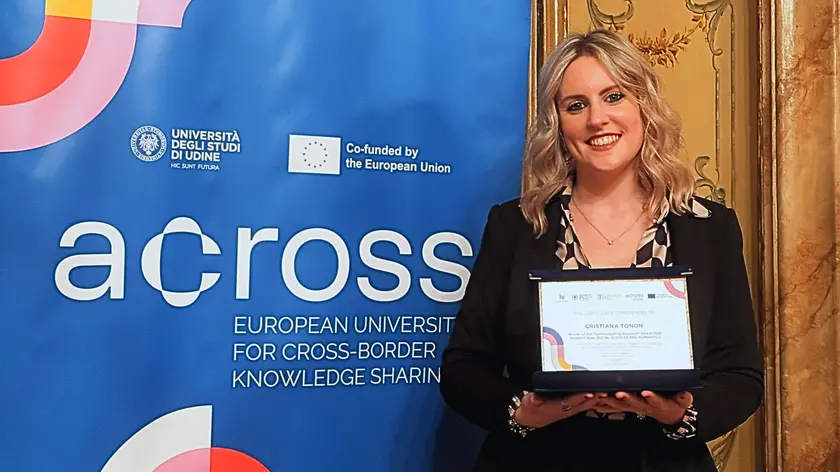 La ricercatrice Cristiana Tonon premiata dall'Ateneo di Udine