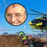 Nel tondo Lino Pecol, nella foto grande i soccorsi