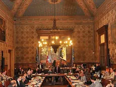 Udine 16 gennaio 2015 Consiglio Comunale e discussione del "Caso Giacomello". Il PD si schiera dalla parte del Vice Sindaco e il sindaco Honsell prende le sue difese. Copyright Foto Petrussi / Ferraro Simone