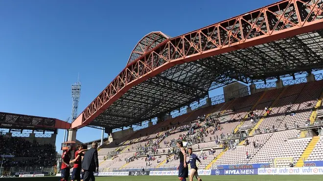 Trieste, 14 aprile 2013. Campionato di calcio Serie A 2012/2013. 32^ giornata. Stadio Nereo Rocco. Cagliari vs Inter. Nella foto: Panoramiche dello stadio. Copyright Foto Petrussi / Ferraro Simone