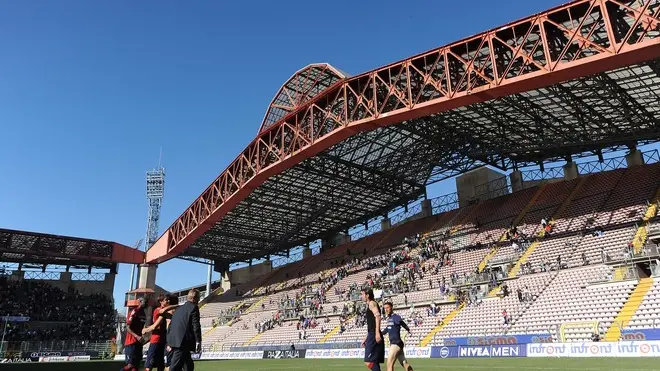 Trieste, 14 aprile 2013. Campionato di calcio Serie A 2012/2013. 32^ giornata. Stadio Nereo Rocco. Cagliari vs Inter. Nella foto: Panoramiche dello stadio. Copyright Foto Petrussi / Ferraro Simone