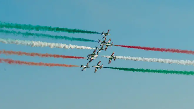 Lignano 18 agosto 2013 Frecce Tricolori Copyright Petrussi Foto Press/Serratore