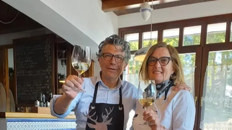 Sergio Babbo con la moglie Romy