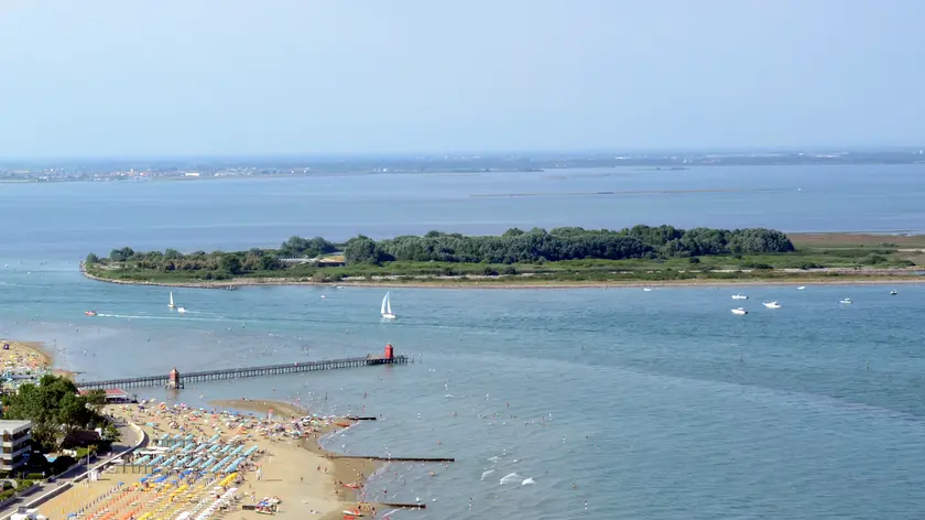 L'isola delle Conchiglie (o della Marinetta) a Lignano (Foto Petrussi)