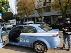 Udine 18 ottobre 2011 polizia in via leopardi FOTO PFP/Turco