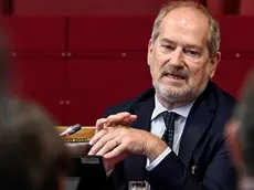 L'intervento di Nicola Dell'Acqua, Commissario Straordinario Nazionale per l adozione di interventi urgenti connessi al fenomeno della scarsita idrica, durante il convegno dal titolo Risorsa Acqua, sostenibilita ed efficienza nei settori produttivi piu idroesigenti, organizzato da Assosistema Confindustria, Camera dei Deputati, Roma, 29 maggio 2024. ANSA/RICCARDO ANTIMIANI