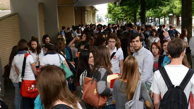Udine 18 Giugno 2014 matura prima prova d'esame italiano Copyright Petrussi Foto Press TURCO