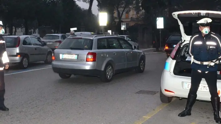 Udine 28 GENNAIO 2016 controlli anti smog Petrussi Foto Turco Massimo
