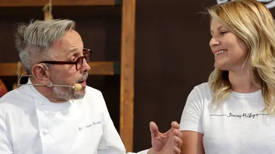 Bruno Barbieri con Gloria Clama