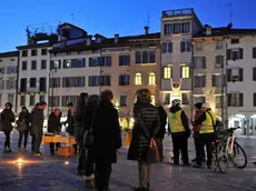 Udine 15 febbraio 2013.Mi' illumino di meno in piazza San Giacomo..Copyright Foto Petrussi / Ferraro Simone