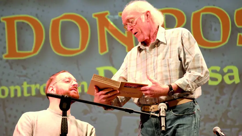 L' incontro con Don Rosa organizzato al teatro Verdi di Maniago. foto ambrosio/petrussi