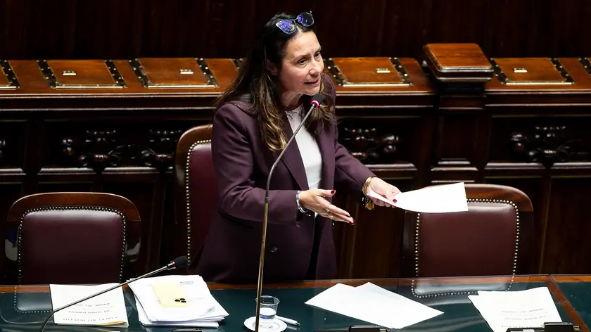 La ministra per le Disabilita' Alessandra Locatelli in aula alla Camera dei Deputati durante il Question Time, Roma, 25 ottobre 2023. ANSA/ANGELO CARCONI