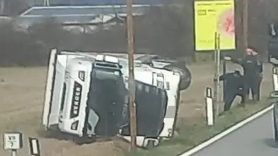 L'incidente di Majano. (Foto Venchiarutti)