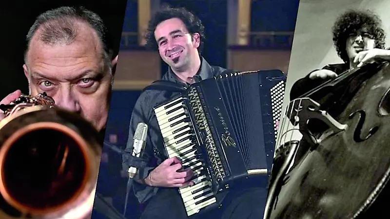 Il Roberto Ottaviano Trio che si esibirà con un concerto al teatro di Polcenigo