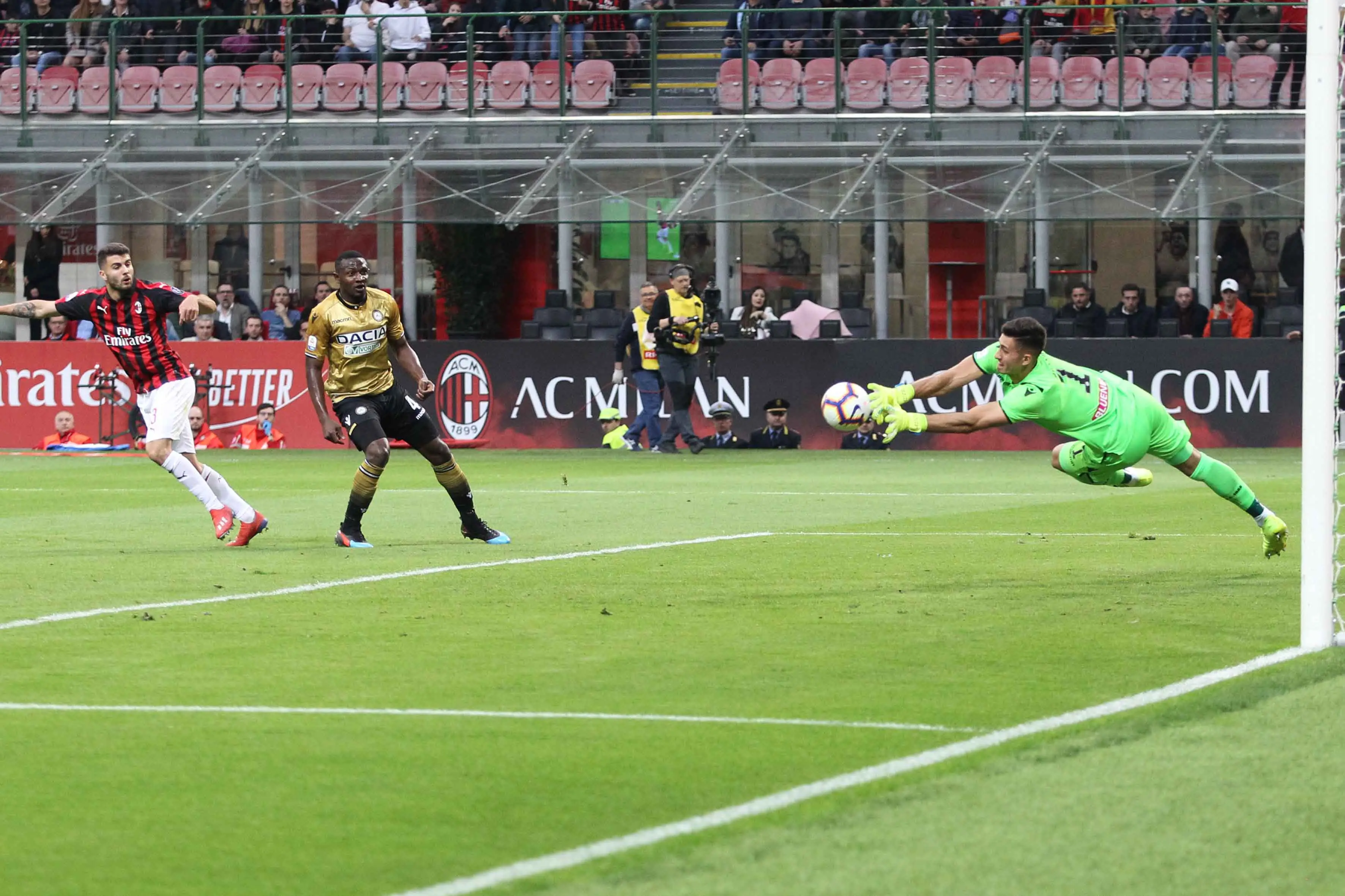 Milano 2 Aprile 2019. Calcio Serie A. Milan- Udinese. © Foto Petrussi