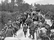 Prima guerra mondiale 1917 Battaglia di Caporetto Le truppe della III Armata ripiegano ordinatamente