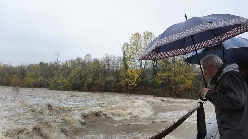 Manzano 19 Novembre 2016. Maltempo. Natisone in ppiena. Foto Petrussi