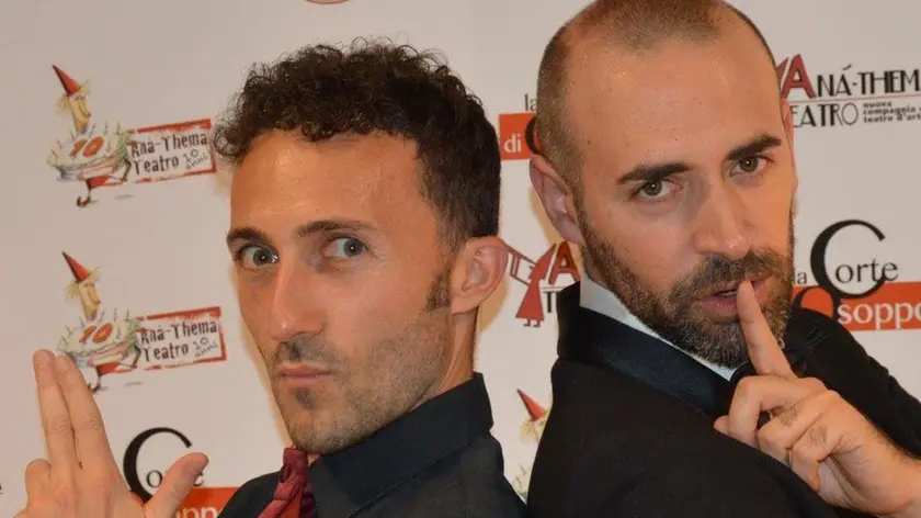 Claudio Del Toro e Luca Ferri, protagonisti della commedia “Come Thelma e Louise, di scena a Osoppo