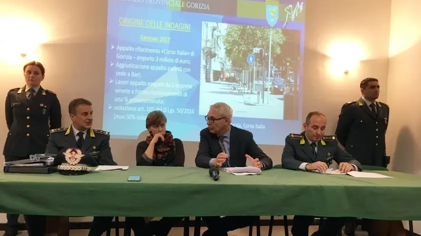 La conferenza stampa della Gdf a Gorizia