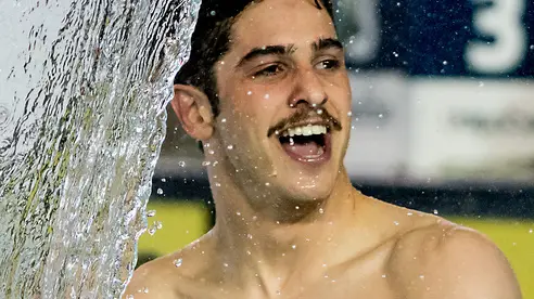 RESTIVO Matteo FlorentiaNuotoClub record italiano 200 dorso uomini Stadio del Nuoto Riccione Campionati Italiani Nazionali Assoluti Nuoto UnipolSai Primaverili Fin Riccione Italy 06-04-2017 Photo Giorgio Scala/Deepbluemedia/Insidefoto