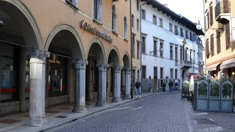 Udine 27 Febbraio 2014. Vedute di Via Manin. Telefoto Copyright Petrussi Foto Press - Diego Petrussi