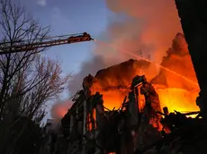 epa10757169 A handout picture made available by the State Emergency Service shows Ukrainian rescuers battling a blaze at a three storey residential building which was damaged after a rocket struck in the city of Mykolaiv, Ukraine, 20 July 2023. The Ukraine Air Force reported on 20 July, that Russia had fired some 19 missiles of different classes and 19 shock drones on many parts of Ukraine. At least 18 people were injured in Mykolaiv, including 5 children, one person killed and four injured in Odesa, according to the State Emergency Service report. The war in Ukraine, which started when Russia entered the country in February 2022, in July marked its 500th day. According to the UN, since the conflict started, more than 9,000 civilians have been killed and more than 6 million others are now refugees worldwide. EPA/STATE EMERGENCY SERVICE HANDOUT HANDOUT HANDOUT EDITORIAL USE ONLY/NO SALES HANDOUT EDITORIAL USE ONLY/NO SALES