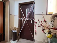 L'ascensore della palazzina in via Piave dove una ragazza di 25 anni è morta dopo essere caduta all'interno del vano, a Fasano, in provincia di Brindisi, 1 luglio 2024. ANSA/ DANILO SANTORO