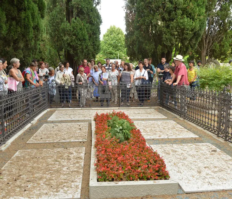 Udine 26 Luglio 2017. visita in cimitero Petrussi Foto TURCO MASSIMO
