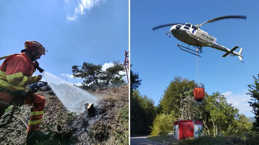 Le alte temperature e il forte vento possono far ripartire l’incendio anche a distanza di giorni