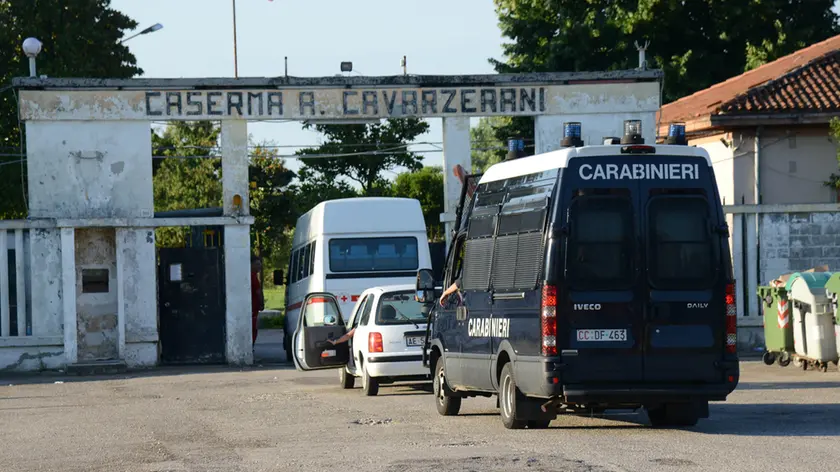 Udine 7 luglio 2016 controlli serrati forze polizia alla cavarzerani Copyright Petrussisi Foto Press / TURCO
