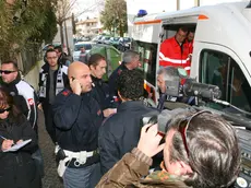 Udine 7 febbraio 2010. Scontri fra tifoserie prima della partita Udinese-Napoli. Telefoto Copyright / Foto Agency Anteprima