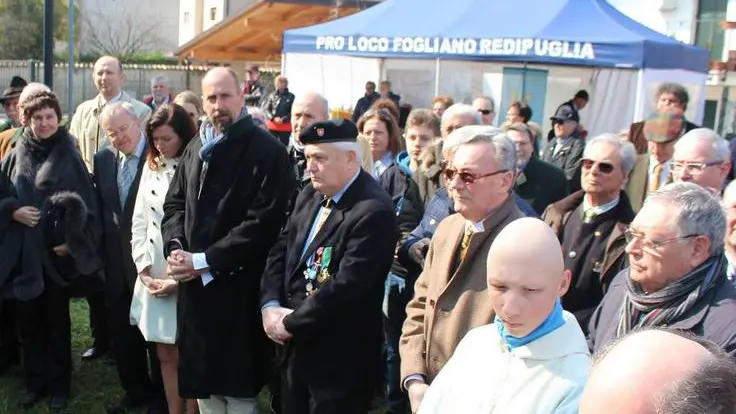 Bumbaca Gorizia 15.03.2015 Fogliano, scopertura targa a Carlo d'Asburgo Fotografia di Pierluigi Bumbaca