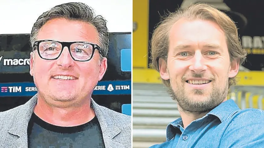 Kosta Runjaic e, a destra, Tomasz Kaczmarek, suo assistente a Stettino