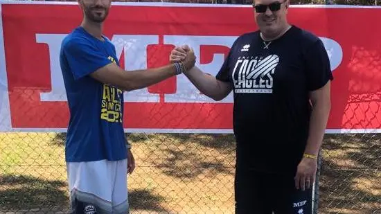 Martino Mastellari con il ds Eagles Massimo Fontanini