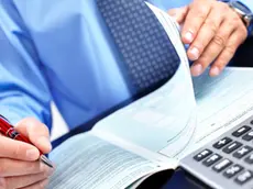 Businessman working in the office
