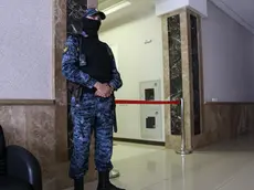 epa11484909 An armed guard stand in the court during hearing a case against the Wall Street Journal (WSJ) correspondent Evan Gershkovich in Yekaterinburg's Sverdlovsk Regional Court, Yekaterinburg, Russia, 18 July 2024. Evan Gershkovich, a US journalist of The Wall Street Journal covering Russia, was detained in Yekaterinburg on 29 March 2023. The Russian Federal Security Service (FSB) claimed that on the instructions of the American authorities, the journalist collected information constituting a state secret about one of the enterprises of the Russian military-industrial complex. He is charged with espionage under Art. 276 of the Criminal Code of the Russian Federation, which could carry a sentence of up to 20 years. Others are not identified. EPA/STRINGER